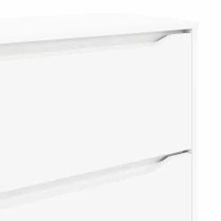 vidaXL Armario de almacenamiento 80 x 48 x 57 cm Madera contrachapada White Clearance