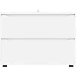 vidaXL Armario de almacenamiento 80 x 48 x 57 cm Madera contrachapada White Clearance