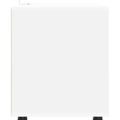 vidaXL Armario de almacenamiento 80 x 48 x 57 cm Madera contrachapada White Clearance