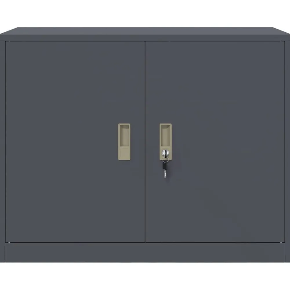 vidaXL Armario de almacenamiento 90 x 40 x 70 cm Acero Antracita Discount