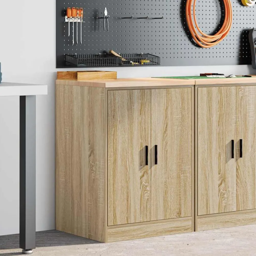 vidaXL Armario de almacenamiento para garaje 60x51x85 cm Roble Sonoma Discount
