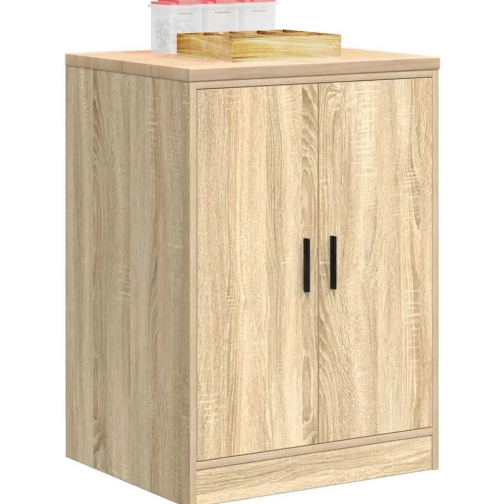 vidaXL Armario de almacenamiento para garaje 60x51x85 cm Roble Sonoma Discount
