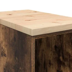 vidaXL Armario de almacenamiento para garaje 30x51x85 cm Roble ahumado Hot