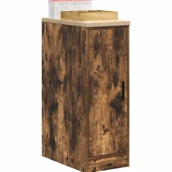 vidaXL Armario de almacenamiento para garaje 30x51x85 cm Roble ahumado New