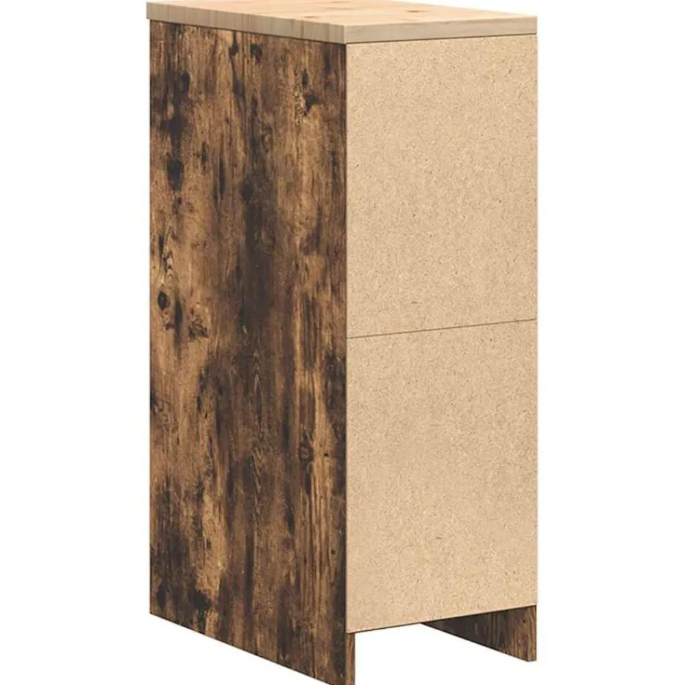 vidaXL Armario de almacenamiento para garaje 30x51x85 cm Roble ahumado New