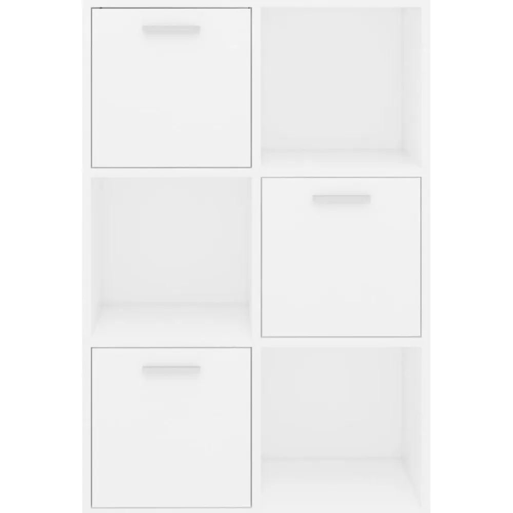 vidaXL Armario de almacenamiento madera contrachapada 60x29,5x90 cm Blanco New
