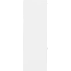 vidaXL Armario de almacenamiento madera contrachapada 60x29,5x90 cm Blanco New