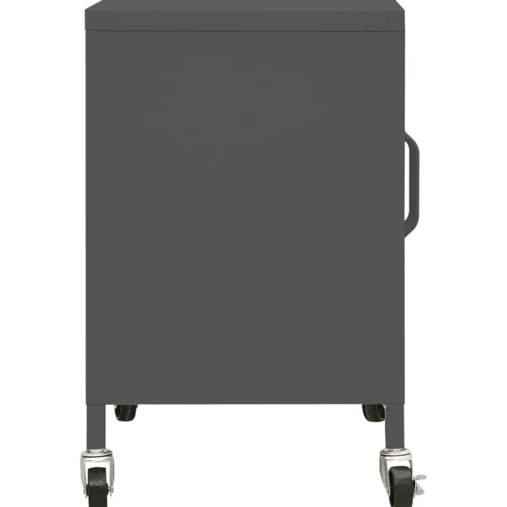 vidaXL Armario de almacenamiento acero gris 60x35x56 cm Antracita Clearance