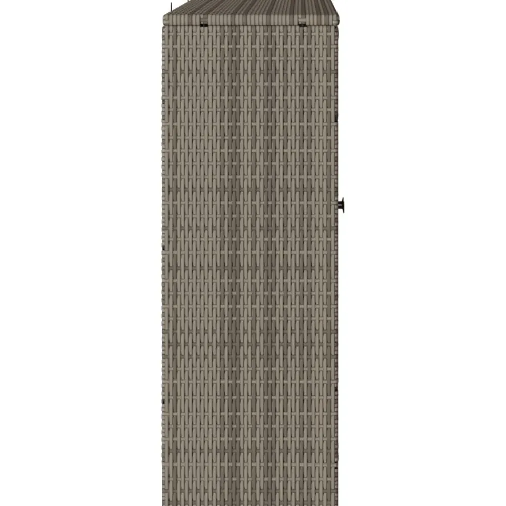 vidaXL Armario de almacenamiento 100 x 36 x 102 cm Ratán Gris Hot