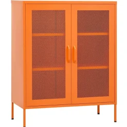 vidaXL Armario de almacenamiento acero 80x35x101,5 cm Naranja Best