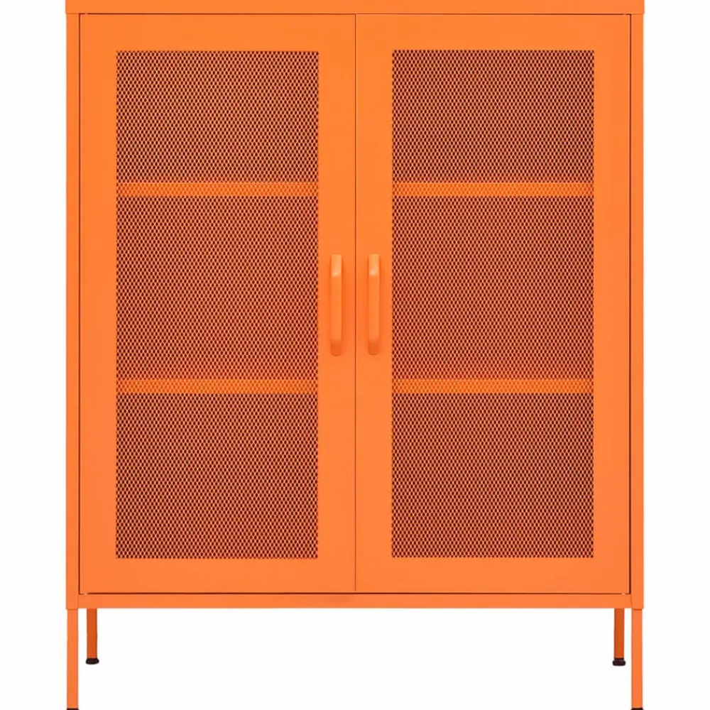 vidaXL Armario de almacenamiento acero 80x35x101,5 cm Naranja Best