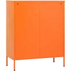 vidaXL Armario de almacenamiento acero 80x35x101,5 cm Naranja Best