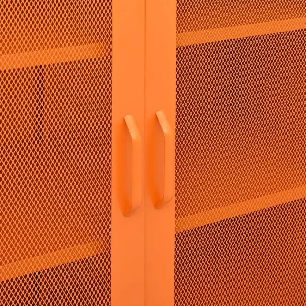 vidaXL Armario de almacenamiento acero 80x35x101,5 cm Naranja Best