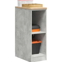 vidaXL Armario de almacenamiento para garaje Roble Sonoma 30x51x85 cm Gris hormig&oacute;n Hot