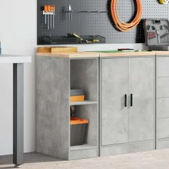 vidaXL Armario de almacenamiento para garaje Roble Sonoma 30x51x85 cm Gris hormigón Hot