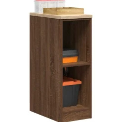 vidaXL Armario de almacenamiento para garaje roble marrón 30x51x85 cm Marr&oacute;n roble Best