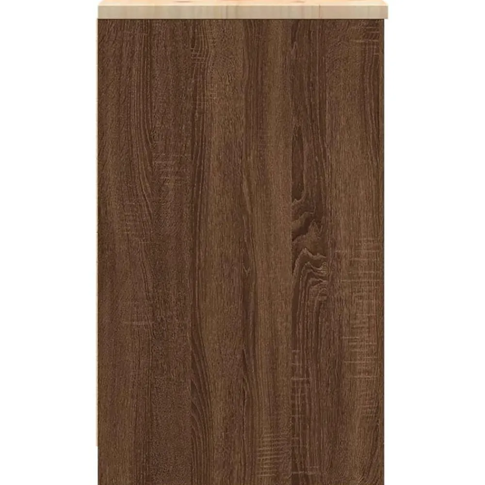 vidaXL Armario de almacenamiento para garaje roble marrón 30x51x85 cm Marrón roble Best