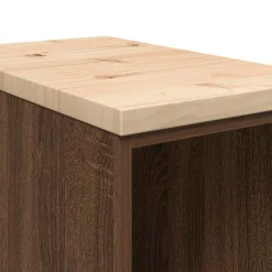 vidaXL Armario de almacenamiento para garaje roble marrón 30x51x85 cm Marrón roble Best