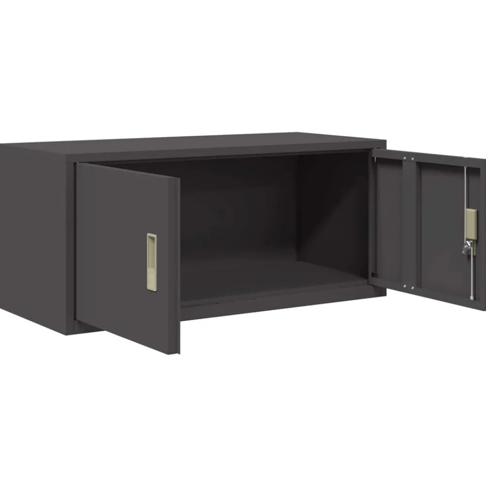 vidaXL Armario de almacenamiento 90 x 40 x 40 cm Acero Negro Best