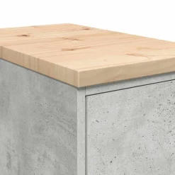vidaXL Almacenamiento Industrial-Armario de almacenamiento para garaje Roble Sonoma 30x51x85 cm