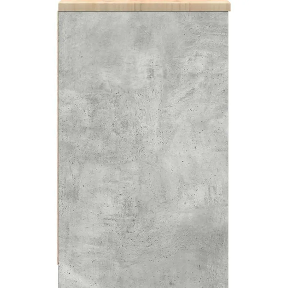 vidaXL Almacenamiento Industrial-Armario de almacenamiento para garaje Roble Sonoma 30x51x85 cm