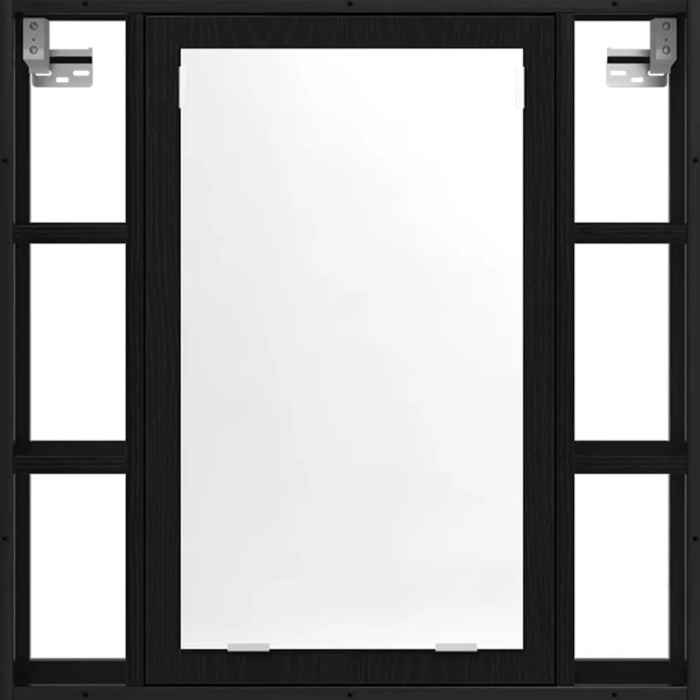 vidaXL Armarios Y Almacenamiento-Armario de baño con espejo de madera de ingeniería de 60x16x60 cm