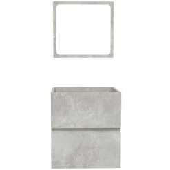 vidaXL Armario de baño con espejo madera de ingeniería gris hormigón Gris hormigón Best
