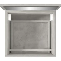 vidaXL Armario de baño con espejo madera de ingeniería gris hormigón Gris hormigón Best