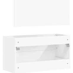 vidaXL Conjuntos De Muebles-Armario de baño con espejo madera de ingeniería