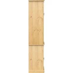 vidaXL Armario de baño «Corona» madera maciza de pino 50x40x185 cm Cera de miel Hot