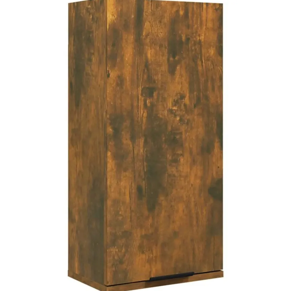 vidaXL Armario de baño de pared color 32x20x67 cm Roble ahumado Hot