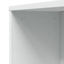 vidaXL Armarios Y Almacenamiento-Armario de baño estrecho con ruedas madera de ingeniería