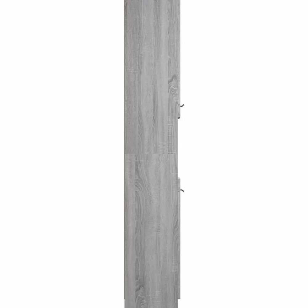 vidaXL Armario de baño madera contrachapada 32x34x188,5 cm Gris sonoma Sale