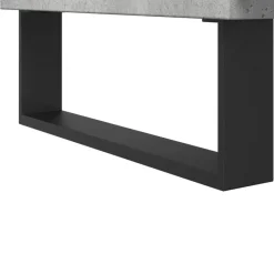 vidaXL Armario de baño madera contrachapada gris hormigón 30x30x190 cm Gris hormigón Outlet