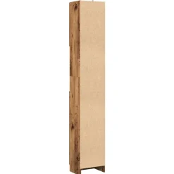 vidaXL Armario de baño madera de ingeniería madera vieja 32x25,5x190cm Madera antigua