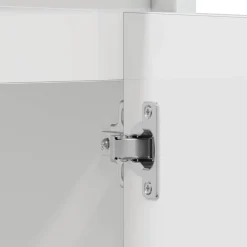 vidaXL Armario de baño madera contrachapada blanco brillo 60x33x61 cm Blanco brillante Hot