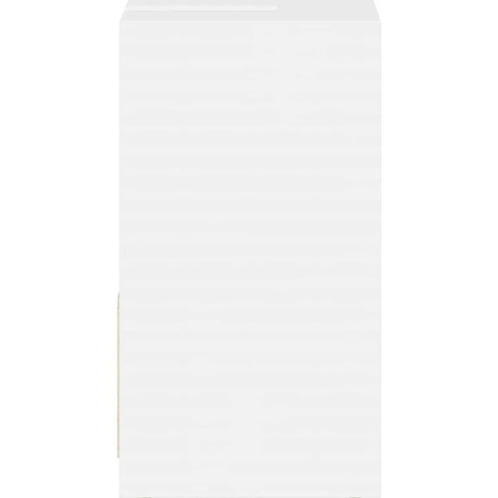 vidaXL Armario de baño madera contrachapada blanco brillo 60x33x61 cm Blanco brillante Hot