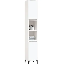 vidaXL Armarios Y Almacenamiento-Armario de baño madera contrachapada 30x30x190 cm