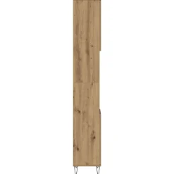 vidaXL Armario de baño madera contrachapada 30x30x190 cm Roble artisan Online