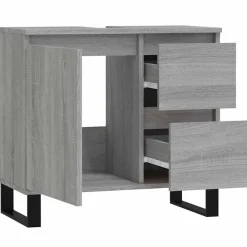 vidaXL Conjuntos De Muebles-Armario de baño madera contrachapada 65x33x60 cm