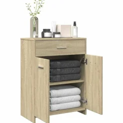 vidaXL Conjuntos De Muebles-Armario de baño madera contrachapada 60x33x80 cm