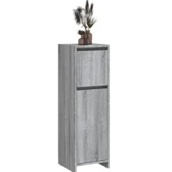 vidaXL Conjuntos De Muebles-Armario de baño madera contrachapada 30x30x95 cm
