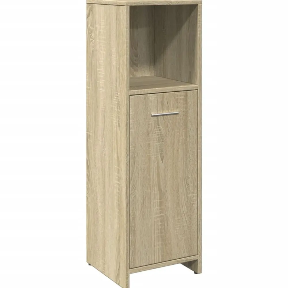 vidaXL Armario de baño madera contrachapada color roble 30x30x95 cm Roble Sonoma Best