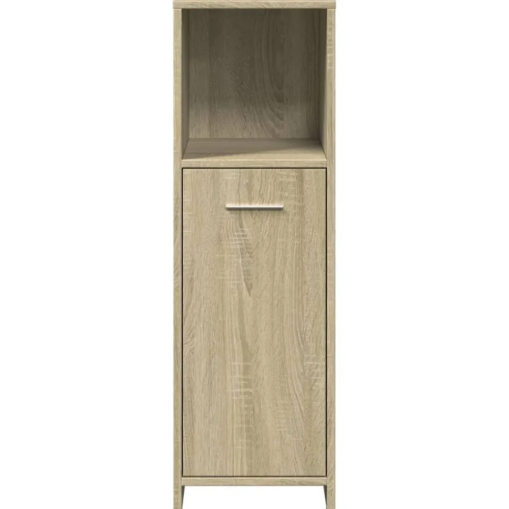 vidaXL Armario de baño madera contrachapada color roble 30x30x95 cm Roble Sonoma Best