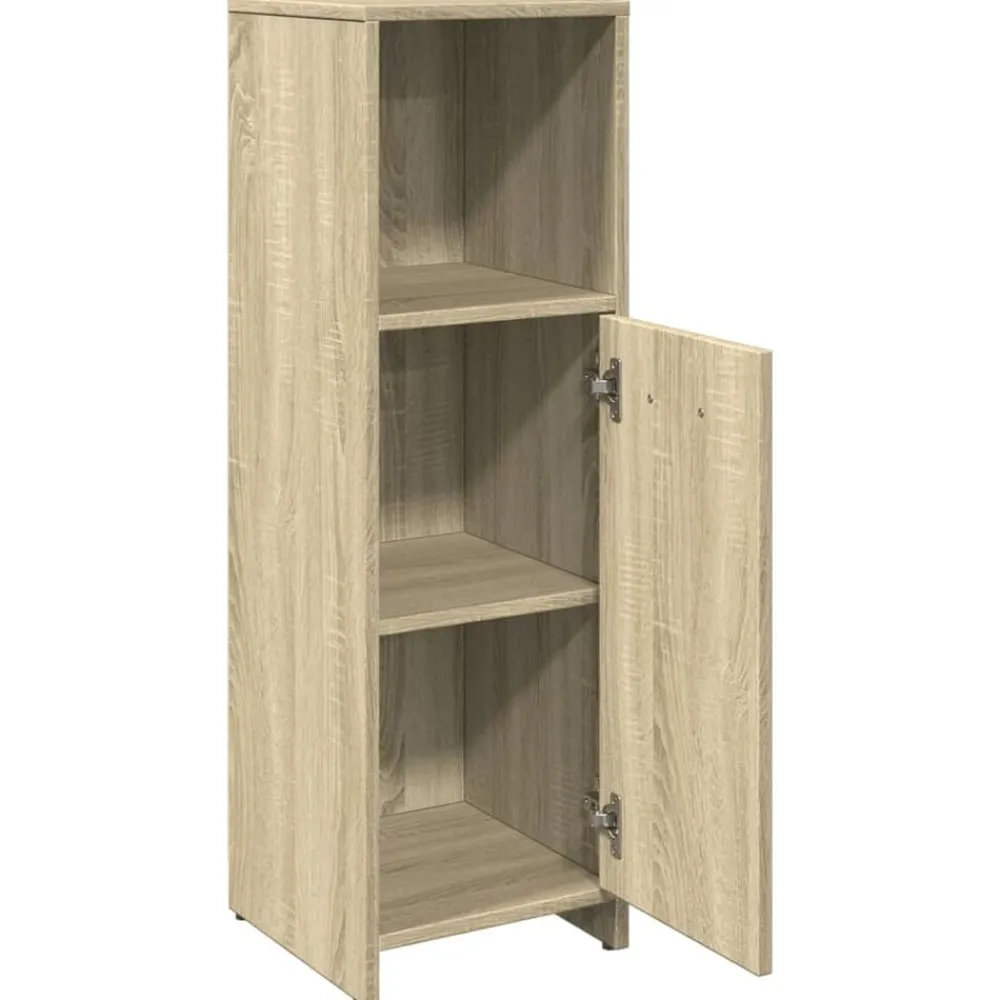 vidaXL Armario de baño madera contrachapada color roble 30x30x95 cm Roble Sonoma Best