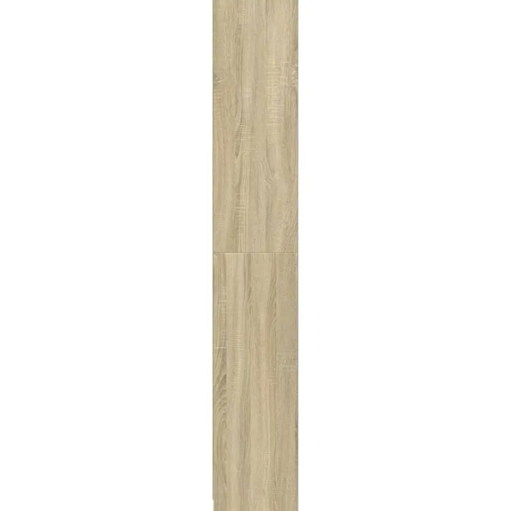 vidaXL Armario de baño madera contrachapada color roble 30x30x183,5 cm Roble Sonoma New