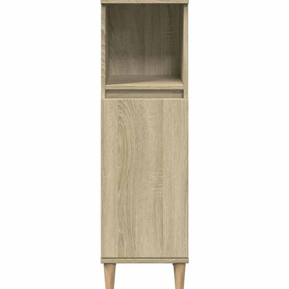 vidaXL Armarios Y Almacenamiento-Armario de baño madera contrachapada 30x30x100 cm