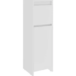 vidaXL Armario de baño madera contrachapada 30x30x95 cm Blanco Discount