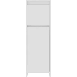 vidaXL Armario de baño madera contrachapada 30x30x95 cm Blanco Discount