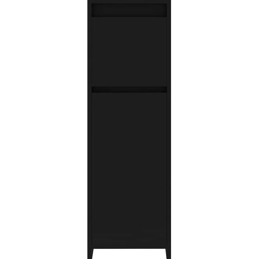 vidaXL Armario de baño madera contrachapada 30x30x95 cm Negro Hot